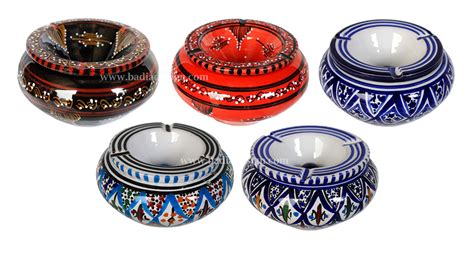 Porcelain Ashtray in Multicolor 